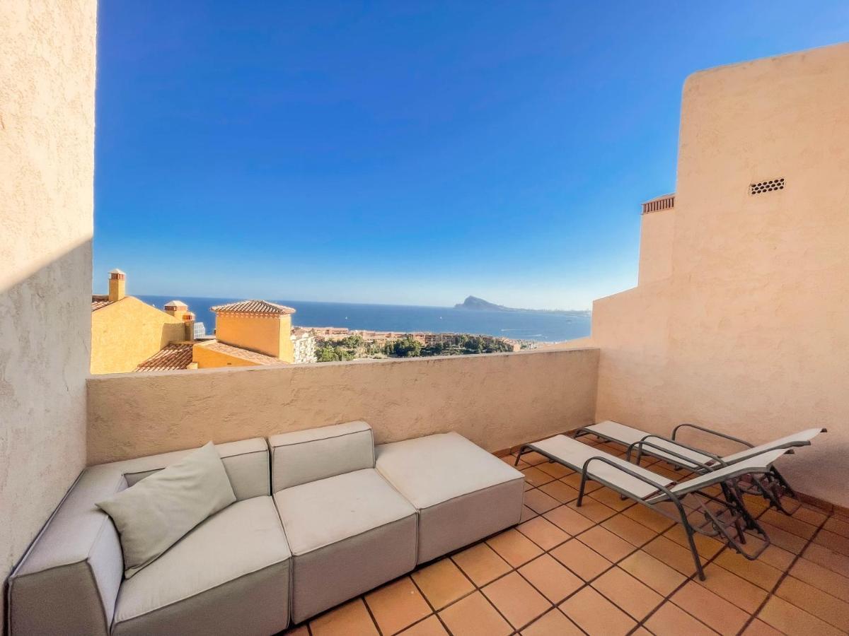 Charming Townhouse With Sea Views & Pool In Altea Villa กัลเป ภายนอก รูปภาพ