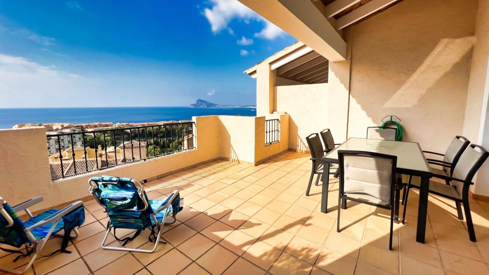 Charming Townhouse With Sea Views & Pool In Altea Villa กัลเป ภายนอก รูปภาพ