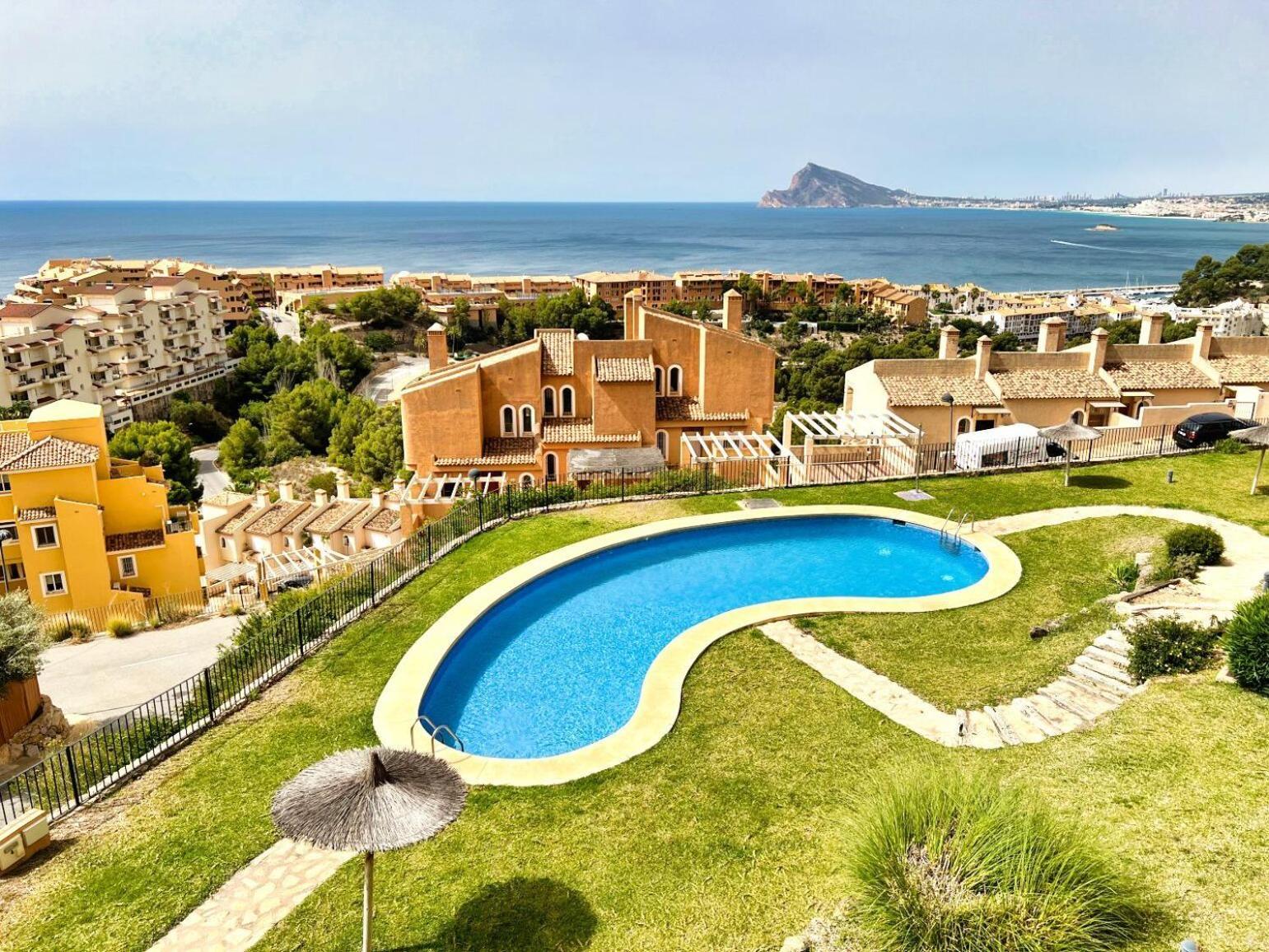 Charming Townhouse With Sea Views & Pool In Altea Villa กัลเป ภายนอก รูปภาพ